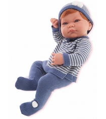 Кукла младенец Juan Antonio Мануэль в синем 42 см 5013B...