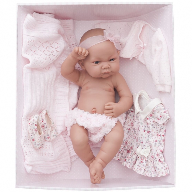Кукла младенец Эльза в розовом 42 см Juan Antonio Munecas 5073P