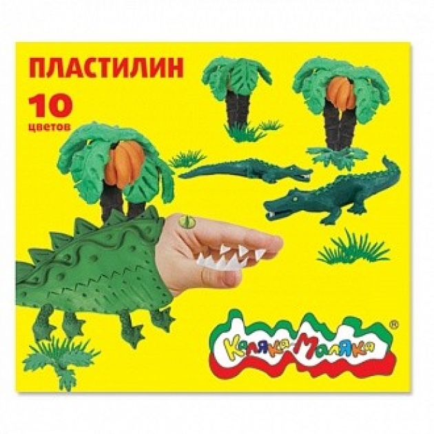 Пластилин 10 цветов 150 г Каляка Маляка ПКМ10