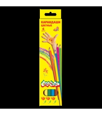 Набор из 6 цветных карандашей Каляка Маляка KKM06...