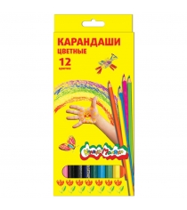 Набор цветных карандашей радуга 12 цветов Каляка Маляка KKM12...