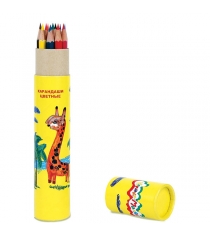 Набор цветных карандашей жирафик Каляка Маляка ККМ12Т...