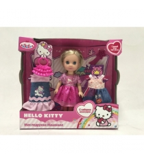 Кукла хелло китти машенька в розовом 15 см Карапуз MARY202X-HK