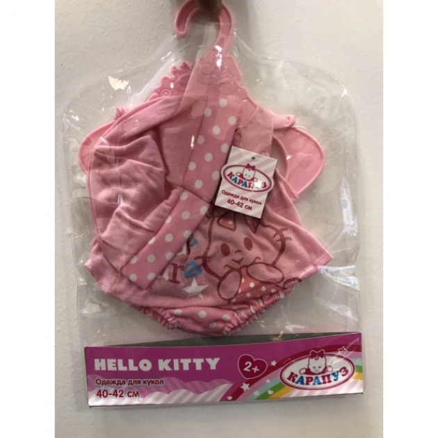 Комплект одежды для куклы hello kitty 40 42 см Карапуз otf-blc004-ru
