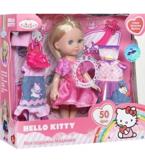 Кукла хелло китти машенька в розовом 15 см Карапуз MARY002X-HK