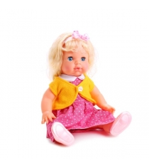 Озвученная кукла полина в желтой кофточке 35 см Карапуз POLI-12-A-RUЖел