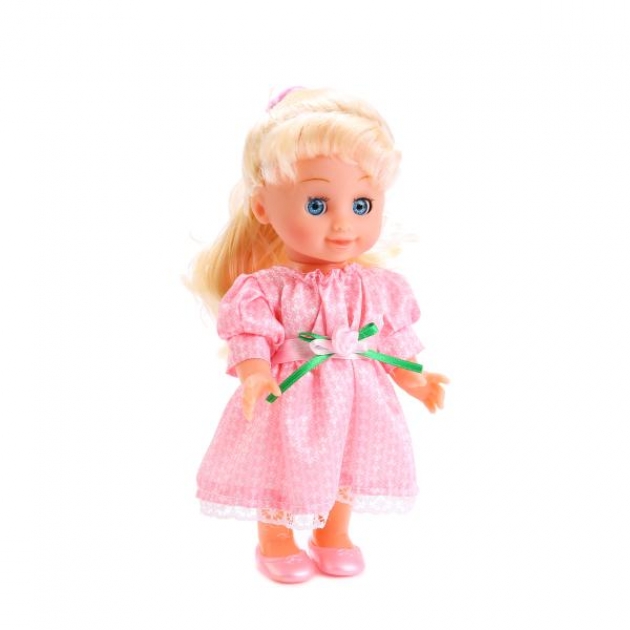 Кукла полина в розовом платье 20 см Карапуз poli-17-ruроз