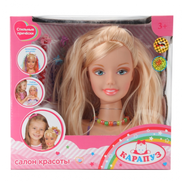 Кукла манекен с набором косметики и аксессуарами для волос Карапуз B356548-RU