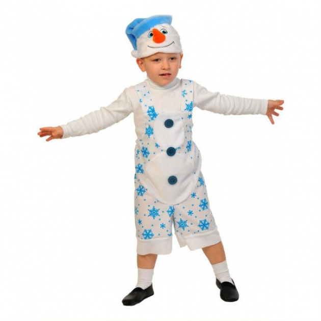 Карнавальный костюм снеговичок размер 30-34 Карнаволофф