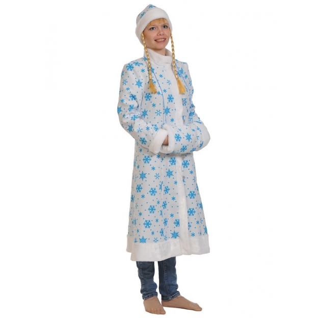 Карнавальный костюм для взрослых снегурочка размер 46 48 Карнавалофф 1065-M