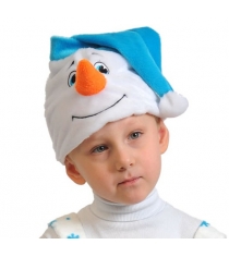 Карнавальная шапка снеговичок Карнаволофф