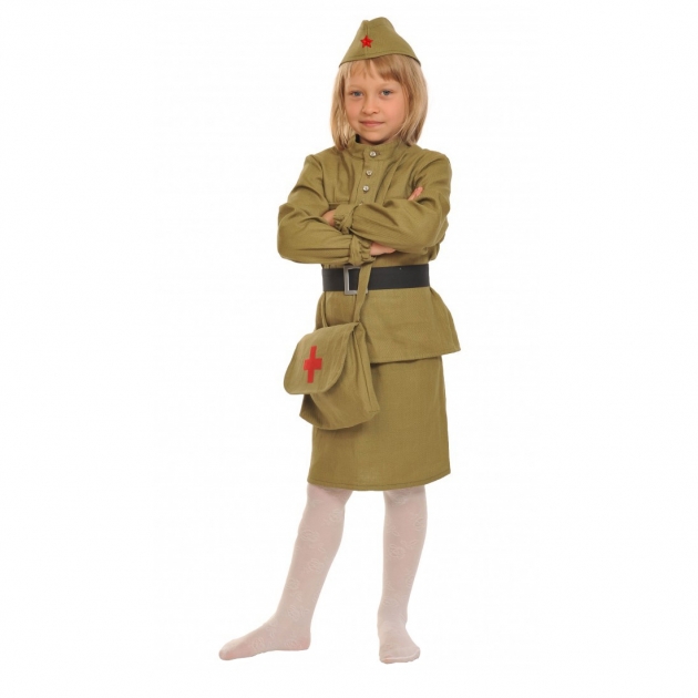 Карнавальный костюм военная медсестра 128-134 см Карнаволофф
