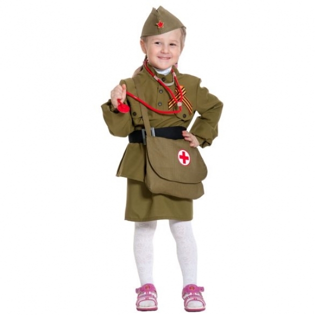 Карнавальный костюм военная медсестра 98-116 см Карнаволофф
