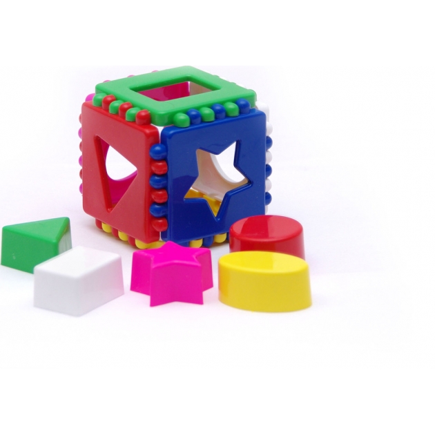 Игрушка сортер кубик логический малый Каролина 40-0011