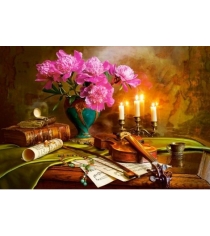 Пазл Кастор 1500 натюрморт скрипка и цветы C-151530