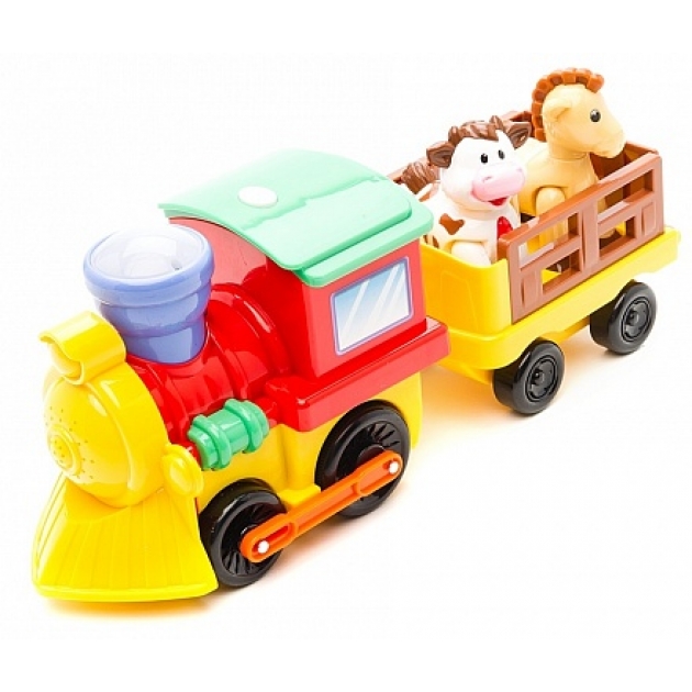 Развивающая игрушка Kiddieland Поезд с животными KID 050096