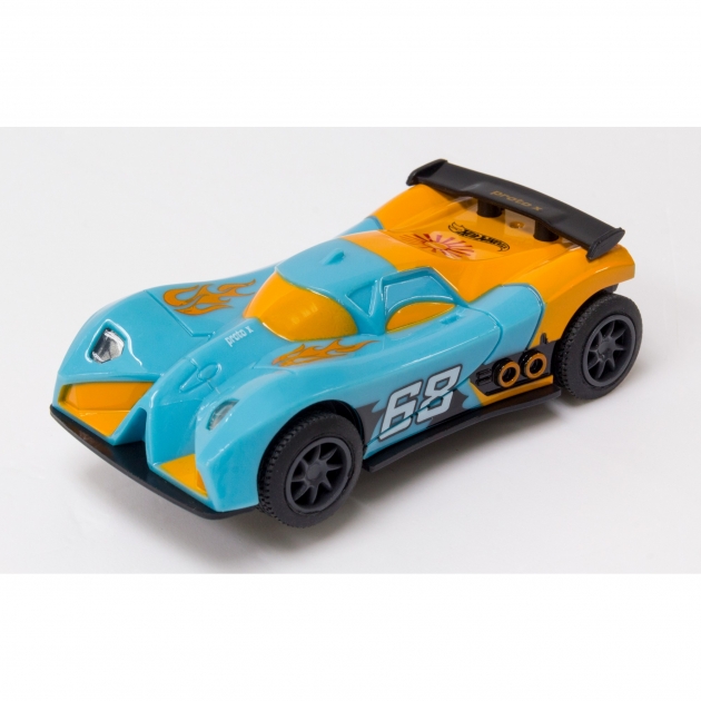 Машинка для трека hot wheels сине оранжевая 1:43 KidzTech 83142