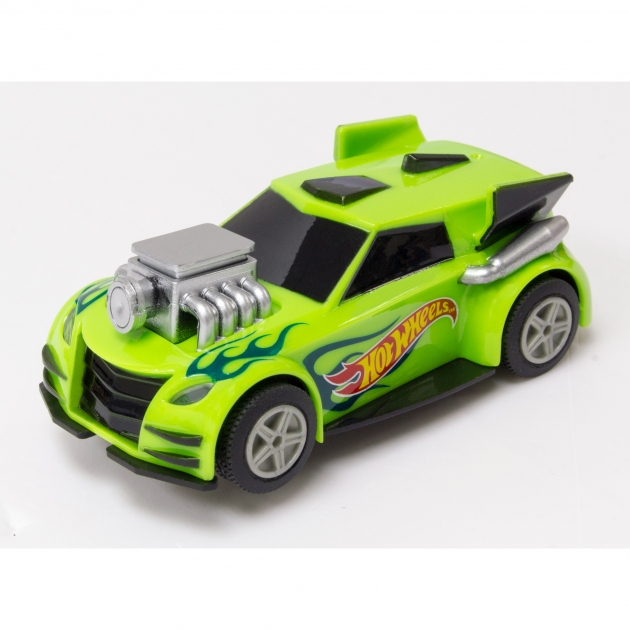 Машинка для трека hot wheels зеленая 1:43 KidzTech 83146
