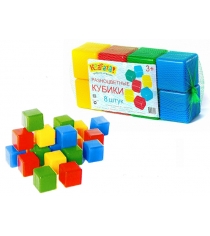 Набор разноцветных кубиков 8 шт Класата 1400