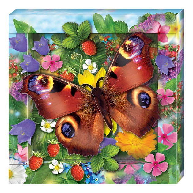 Набор для создания объемной картины Клеvер радужная бабочка АБ 41-200