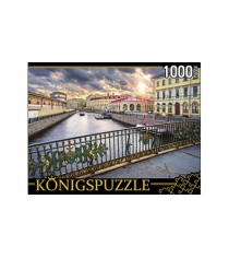 Пазлы Konigspuzzle россия санкт петербург река мойка 1000 эл ГИК1000-6526...
