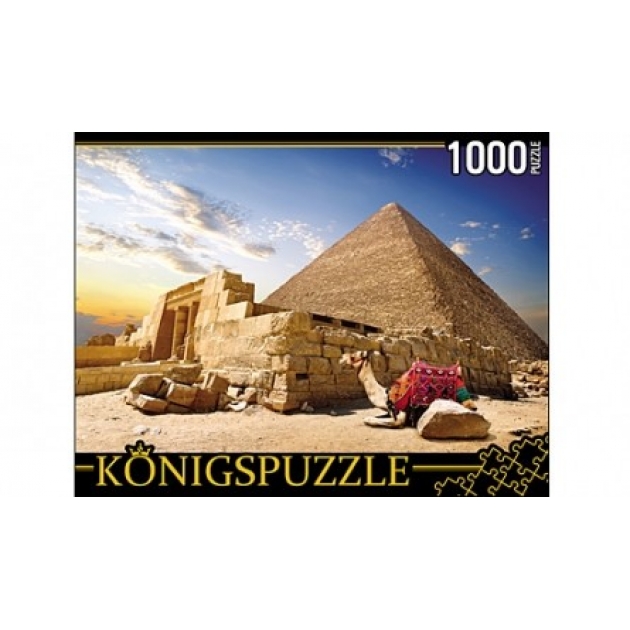 Пазлы Konigspuzzle египет пирамиды и верблюды 1000 эл ГИК1000-6529