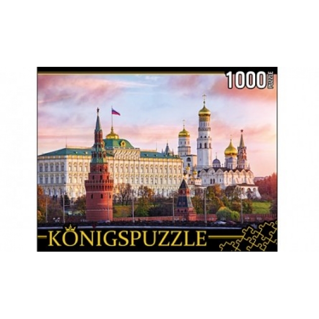 Пазлы Konigspuzzle москва кремль на закате 1000 эл ГИК1000-6533