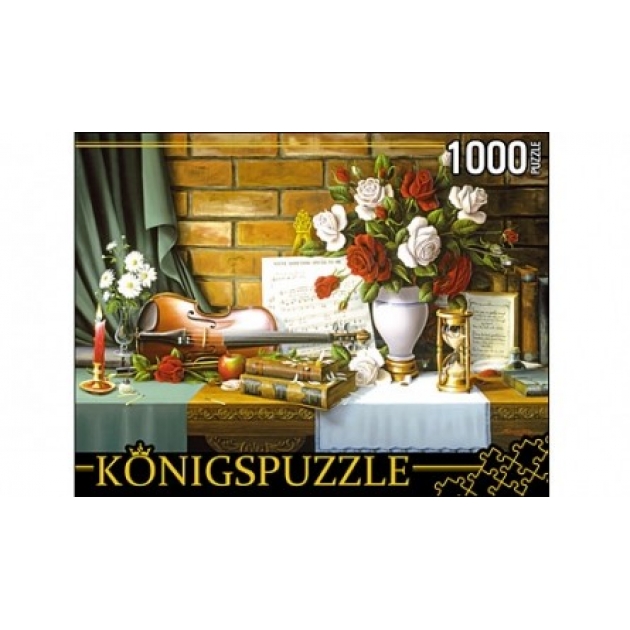 Пазлы Konigspuzzle натюрморт со скрипкой 1000 эл АЛК1000-6505