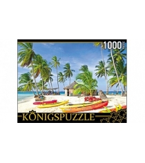 Пазлы Konigspuzzle лодки на острове 1000 эл КБК1000-6457