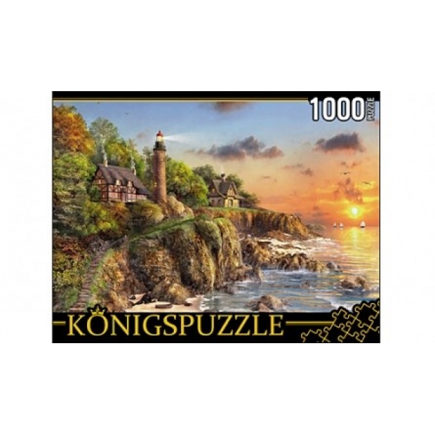 Пазлы Konigspuzzle маяк у моря 1000 эл МГК1000-6460