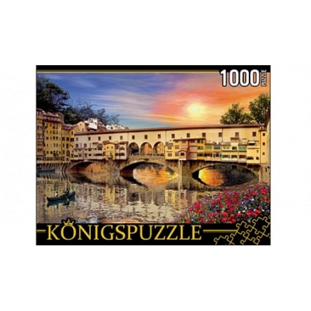 Пазлы Konigspuzzle флоренция мост понте веккьо 1000 эл МГК1000-6486
