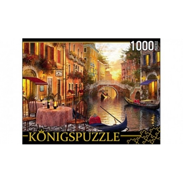 Пазлы Konigspuzzle вечер в венеции 1000 эл МГК1000-6496