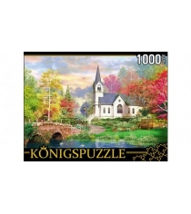 Пазлы Konigspuzzle церковь в осеннем парке 1000 эл МГК1000-6498...