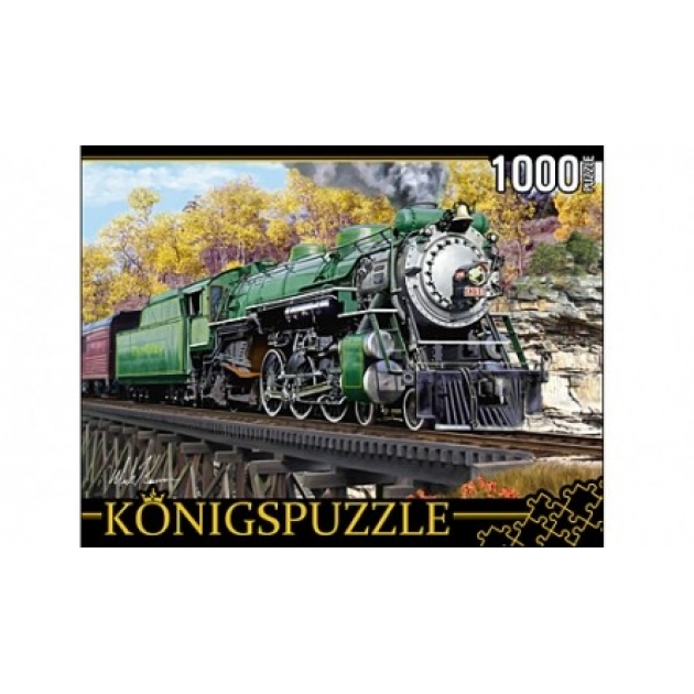 Пазлы Konigspuzzle ретропоезд 1000 эл МГК1000-6510