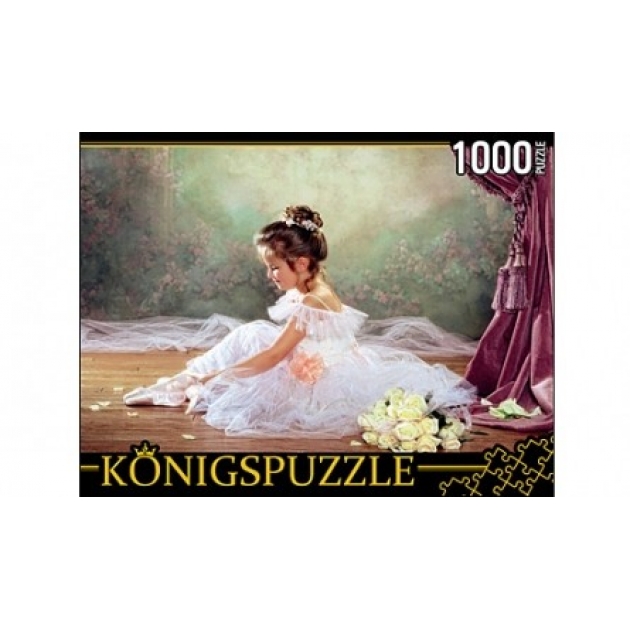 Пазлы Konigspuzzle маленькая балерина 1000 эл МГК1000-6513