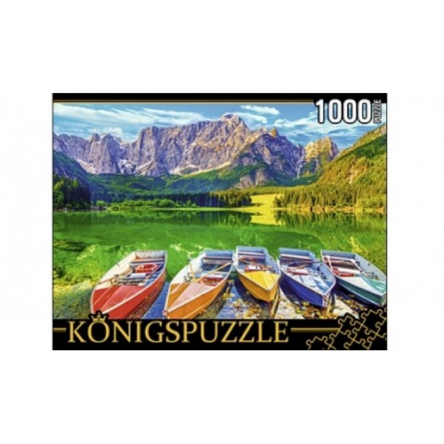 Пазлы Konigspuzzle италия озеро фузине 1000 элГИК1000-8260