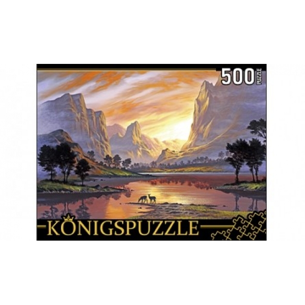 Пазлы Konigspuzzle джон раттенбери озеро на закате 500 элАЛК500-8341