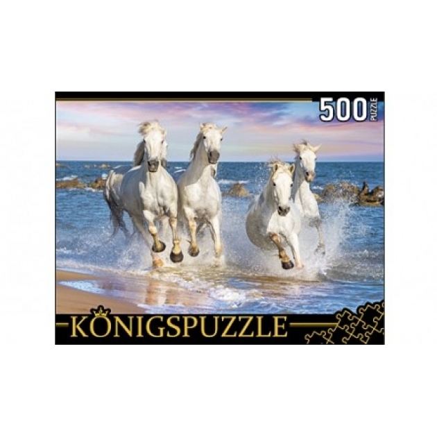 Пазлы лошади камаргу 500 эл Konigspuzzle ГИК500-8298