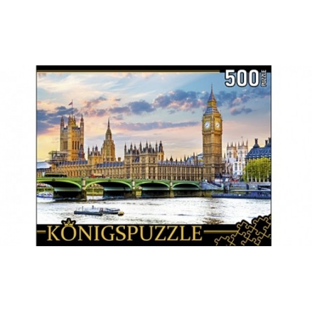 Пазлы Konigspuzzle лондон вестминстерский дворец и биг бен 500 эл ГИК500-8306