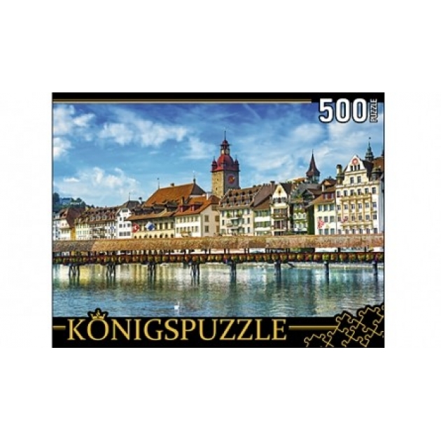 Пазлы Konigspuzzle швейцария город люцерн 500 элГИК500-8307