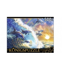 Пазлы Konigspuzzle адриан честерман дельфины на волне 500 эл МГК500-8323...