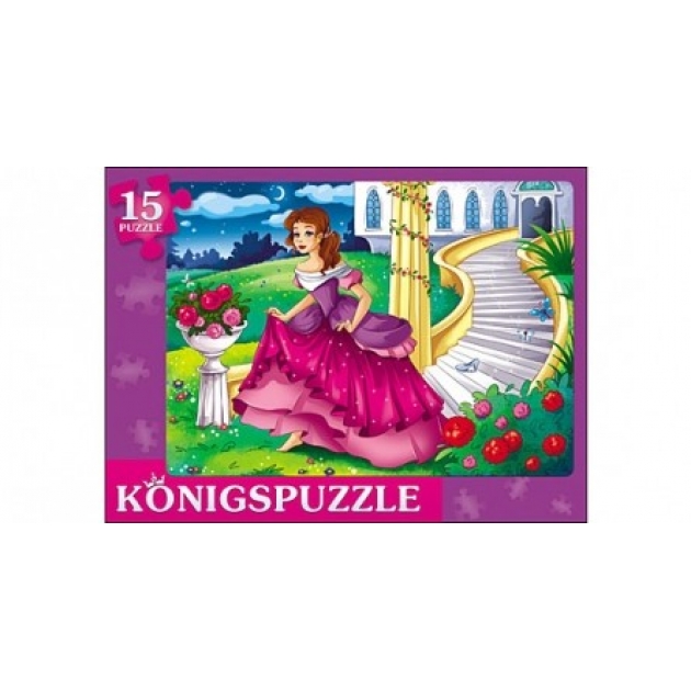 Пазл рамка Konigspuzzle золушка 3 15 эл ПК15-5981