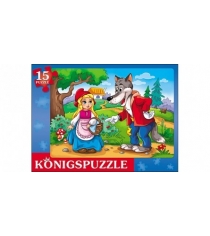 Пазл рамка Konigspuzzle красная шапочка 3 15 эл ПК15-5978...