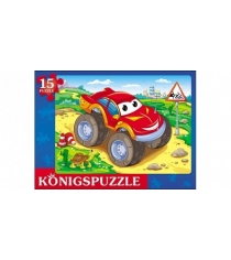 Пазл рамка крутой джип 15 эл Konigspuzzle ПК15-5977