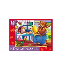 Пазл рамка Konigspuzzle маша и медведь 1 15 эл ПК15-5976...