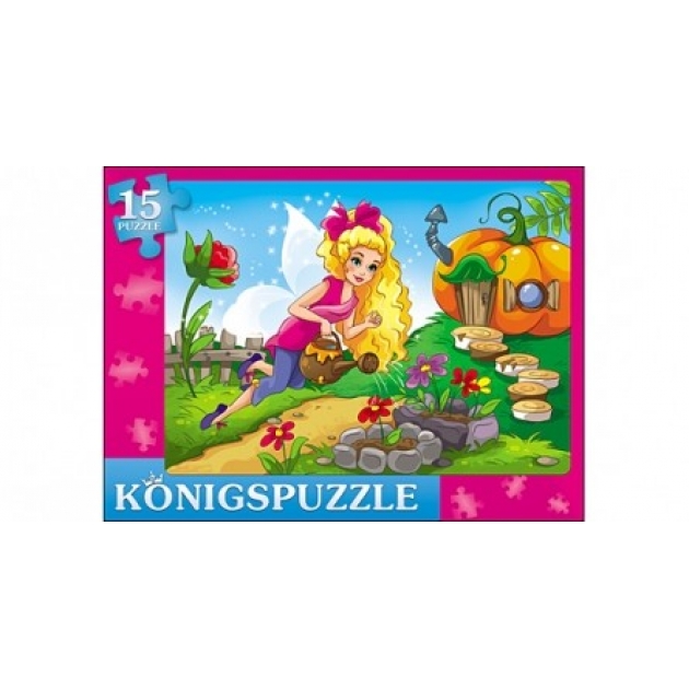 Пазл рамка Konigspuzzle фея в саду 15 эл ПК15-5972