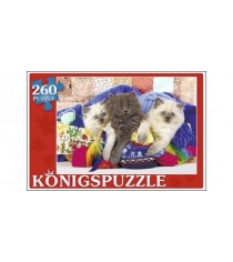 Пазлы Konigspuzzle три котенка 260 эл ПК260-5868