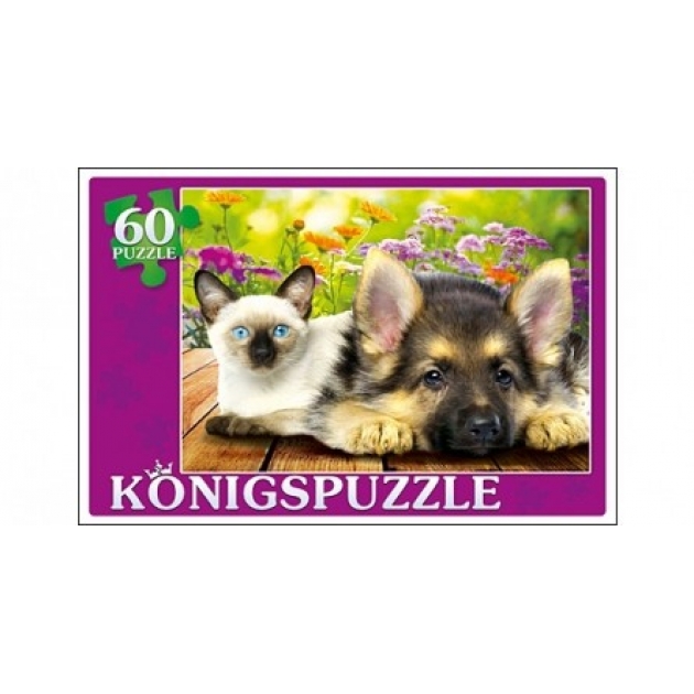 Пазлы Konigspuzzle верные друзья 60 элПК60-5778