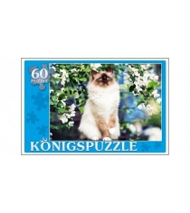 Пазлы Konigspuzzle сиамская кошка 60 эл ПК60-5795