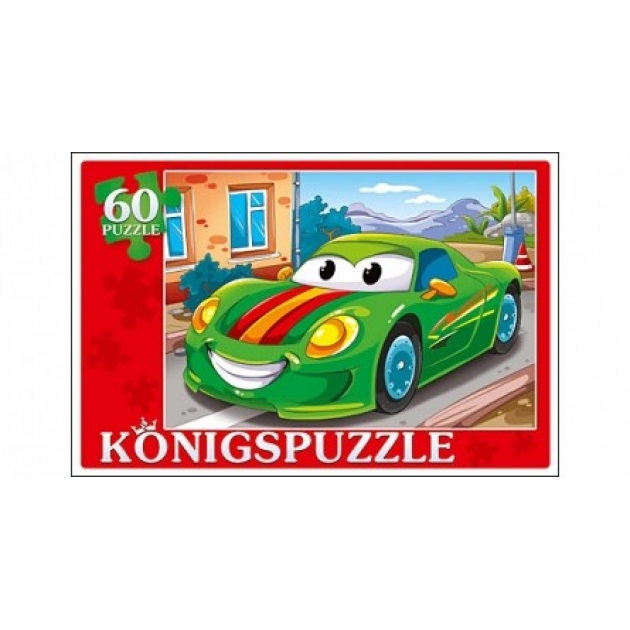 Пазлы Konigspuzzle спортивная машинка 60 элПК60-5799